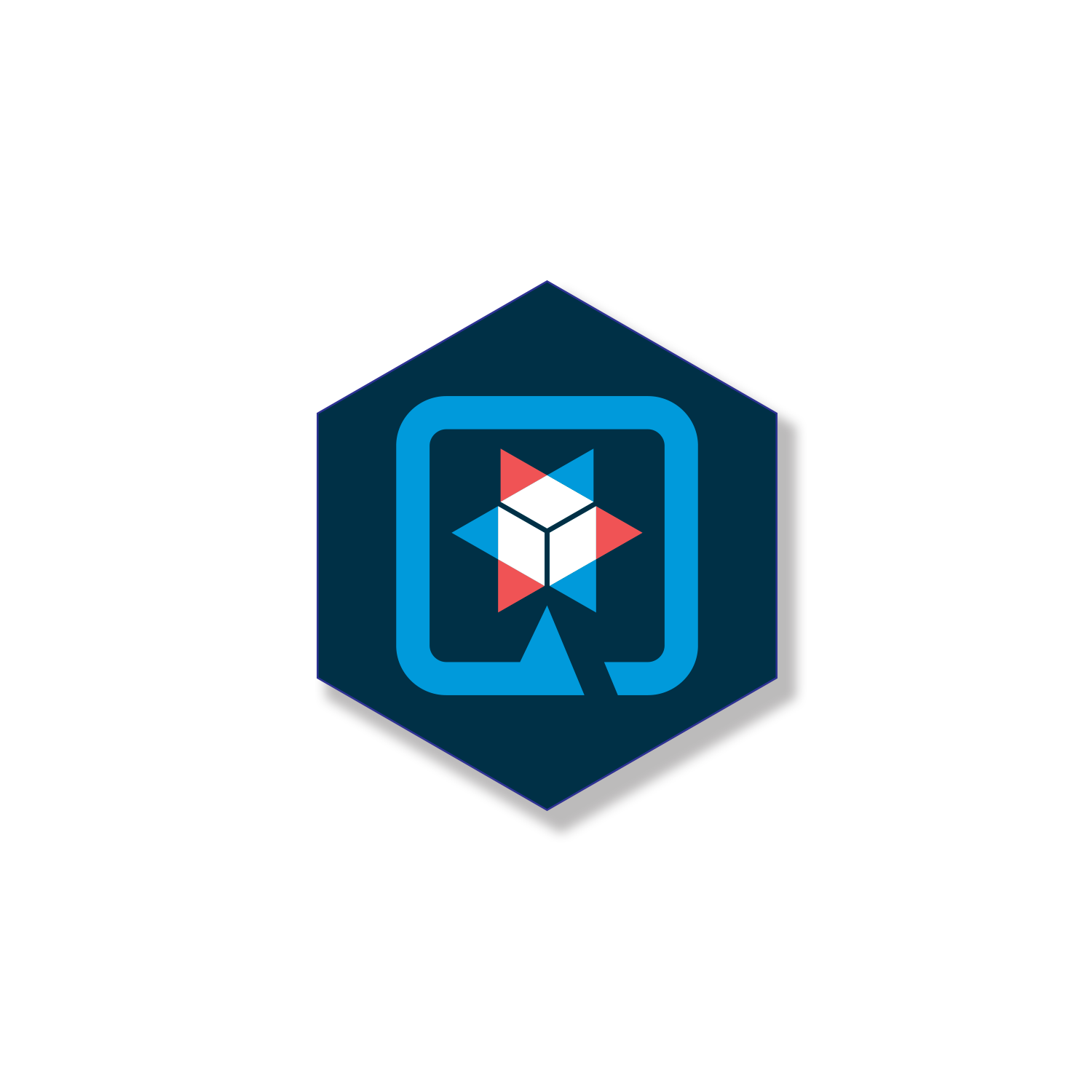 Quarkus icon hexagon dark sticker preview